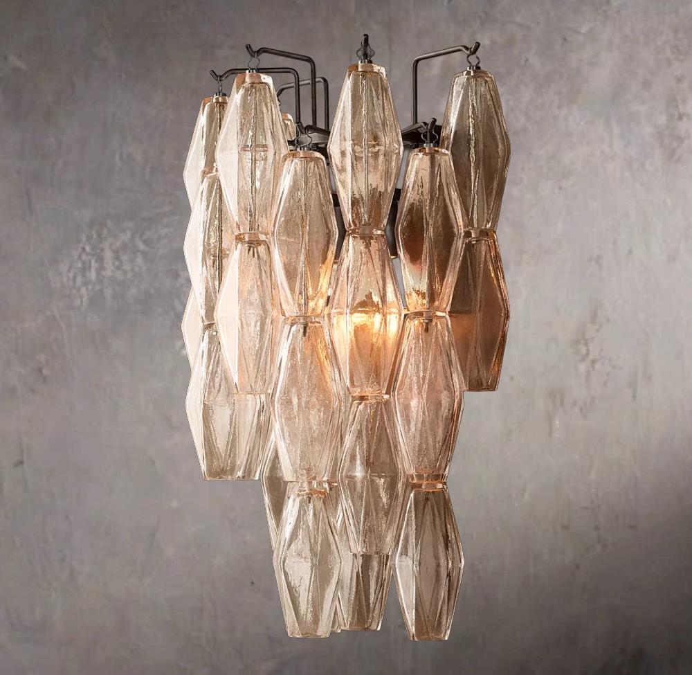Chiaras Clarity Glass Wall Sconce