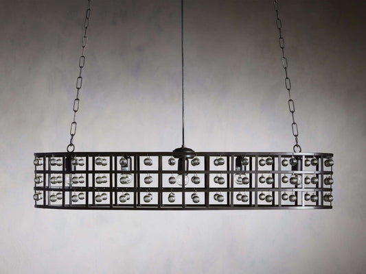 Ferraro Crystal Cage Oval Chandelier