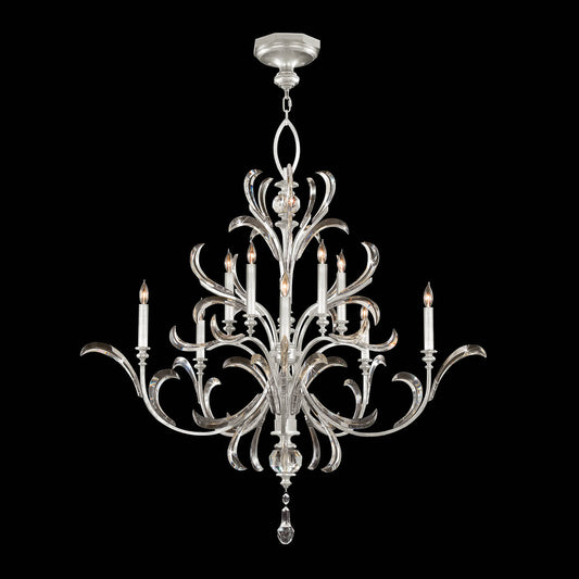 Beveled Arcs 10 Light 56" Wide Crystal Chandelier