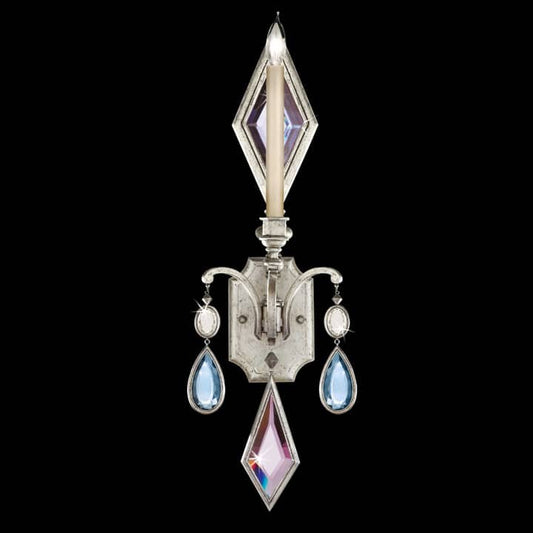 Encased Gems Single-Light Wall Sconce with Multi-Color Crystal Accents