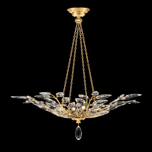 Crystal Laurel 4 Light 35" Wide Crystal Chandelier