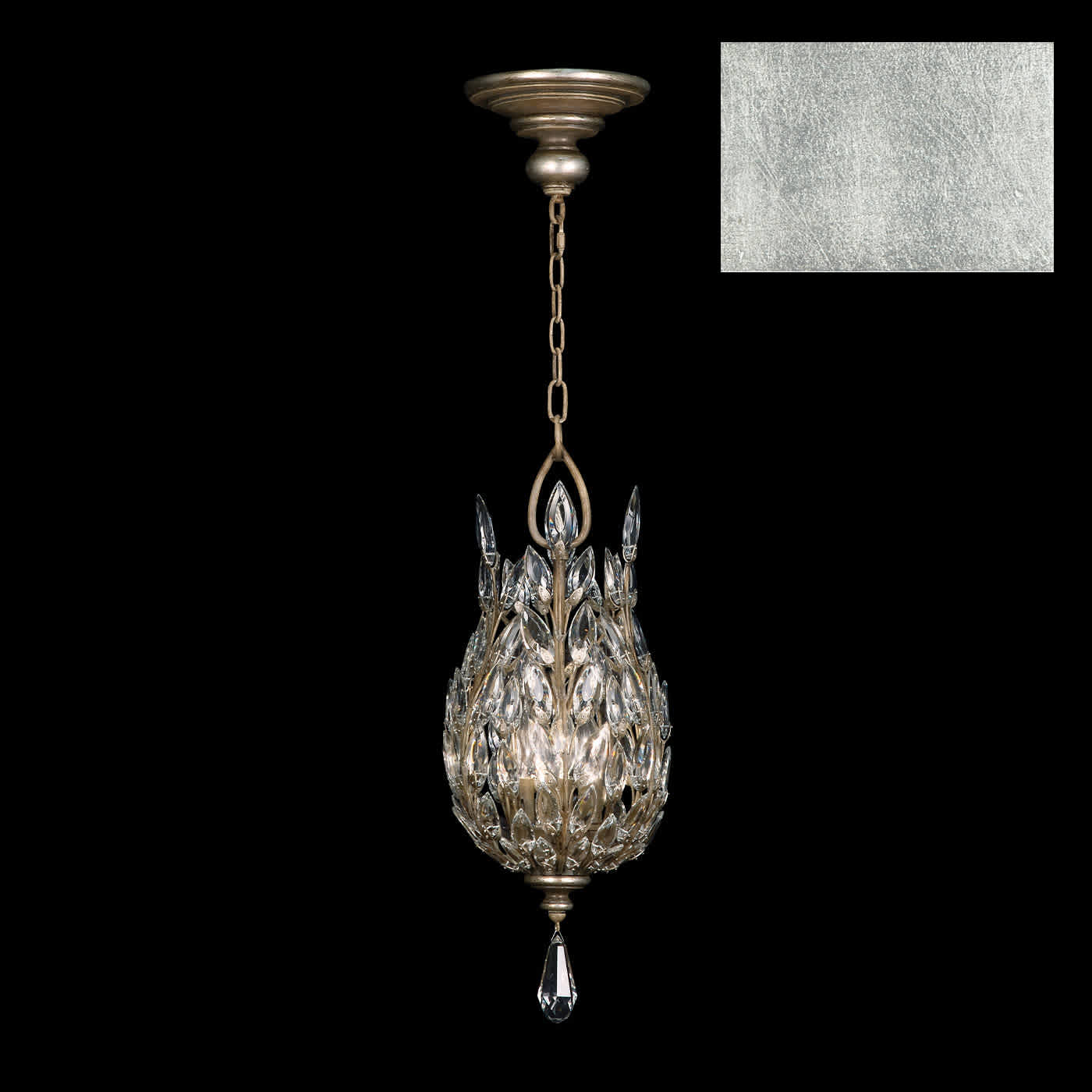 Crystal Laurel 3 Light 11" Wide Crystal Pendant