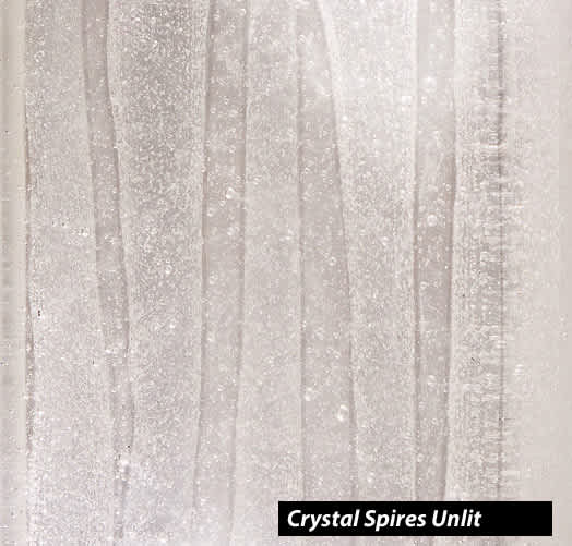 Crystal Bakehouse 7x24 Two-Light Wall Sconce with Rectangular Crystal Spires Fused Glass Panel