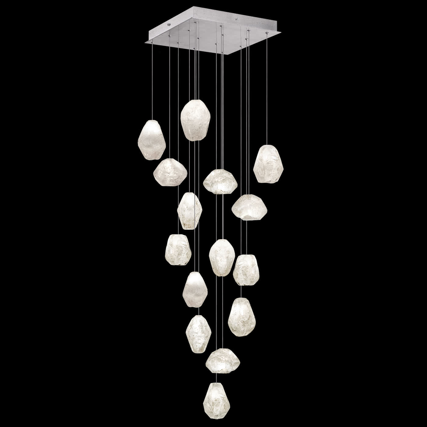 Natural Inspirations 15 Light 19" Wide LED Crystal Multi Light Pendant