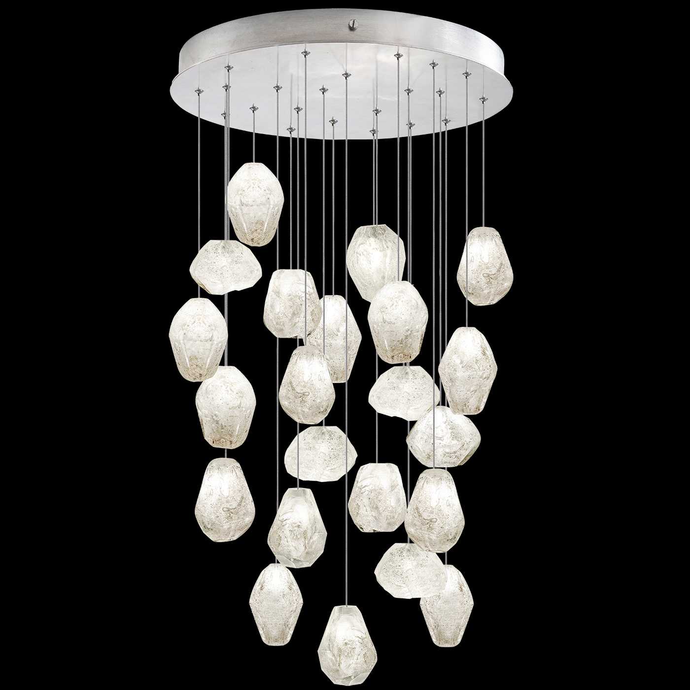 Natural Inspirations 22 Light 24" Wide LED Crystal Multi Light Pendant