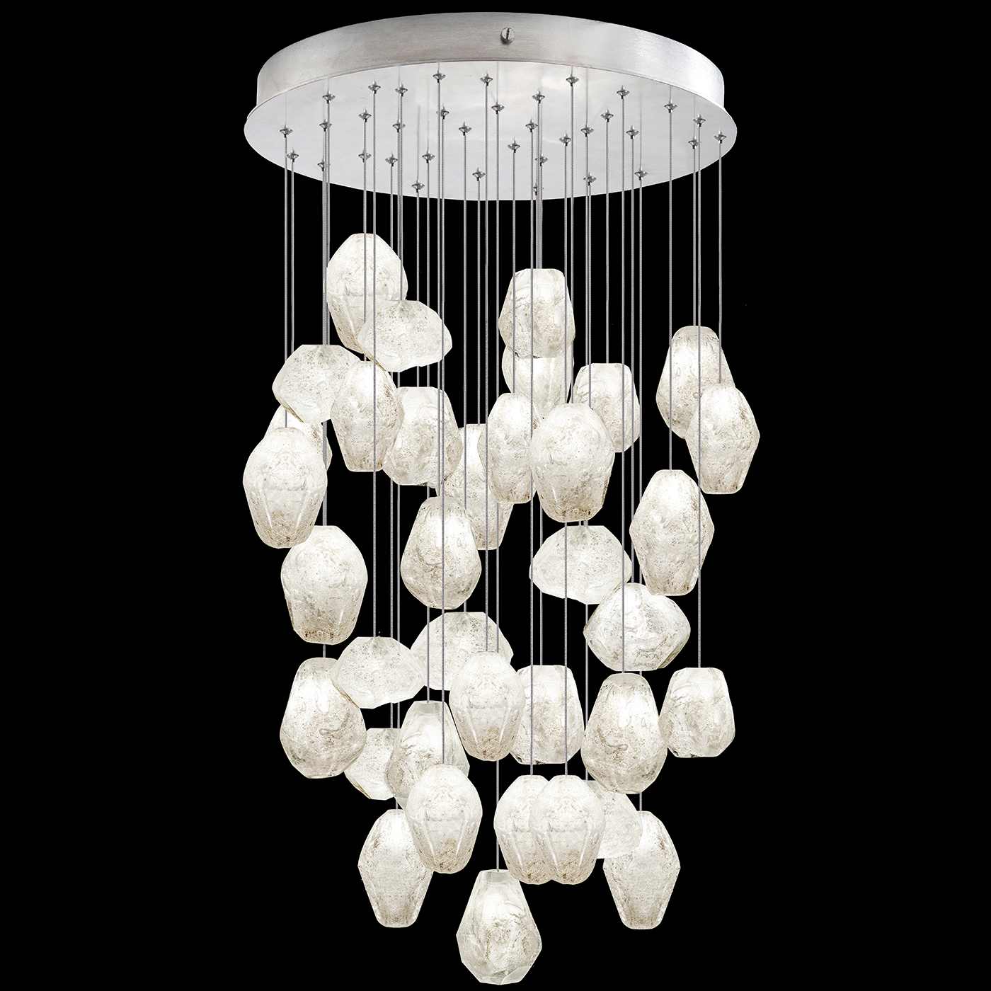 Natural Inspirations 36 Light 34" Wide LED Crystal Multi Light Pendant