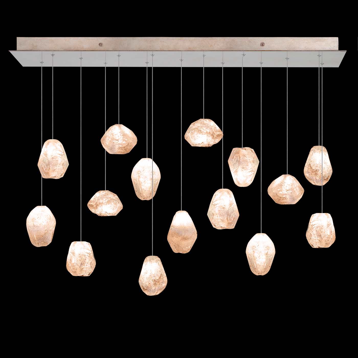 Natural Inspirations 15 Light 48" Wide LED Crystal Multi Light Pendant