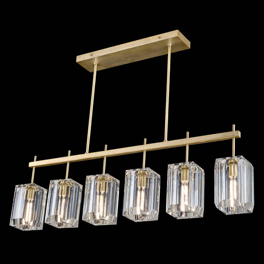 Monceau 6 Light 46-3/4" Wide Linear Chandelier