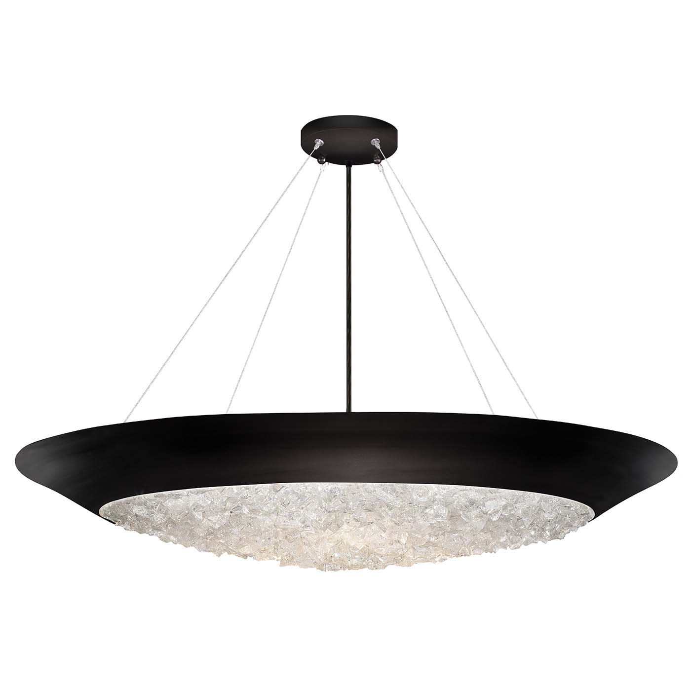 Arctic Halo 3 Light 4-1/2" High Crystal Chandelier