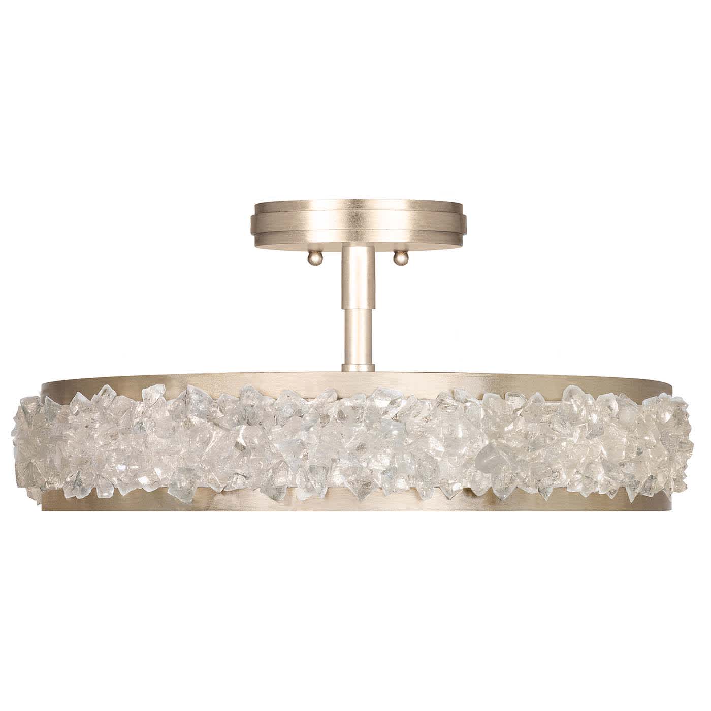 Arctic Halo 3 Light 23" Wide Semi Flush Drum Ceiling Fixture