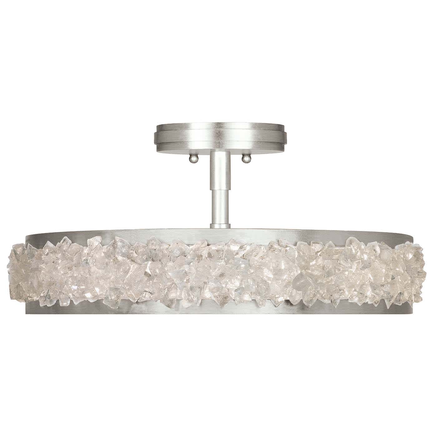 Arctic Halo 3 Light 23" Wide Semi Flush Drum Ceiling Fixture