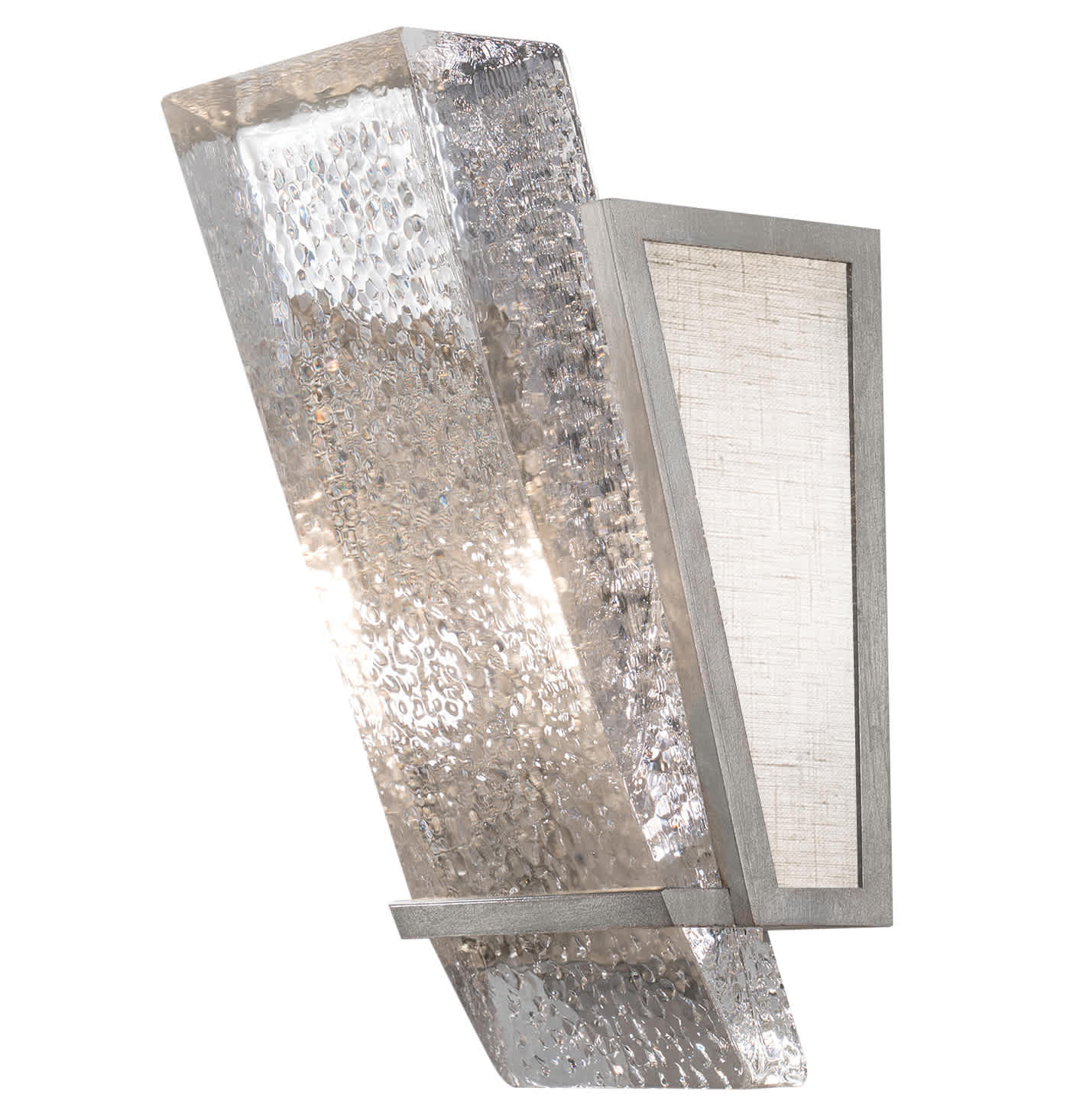 Crownstone Single Light 13" Tall Wall Sconce with Linen Shade