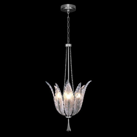Plume 4 Light 18" Wide Crystal Pendant