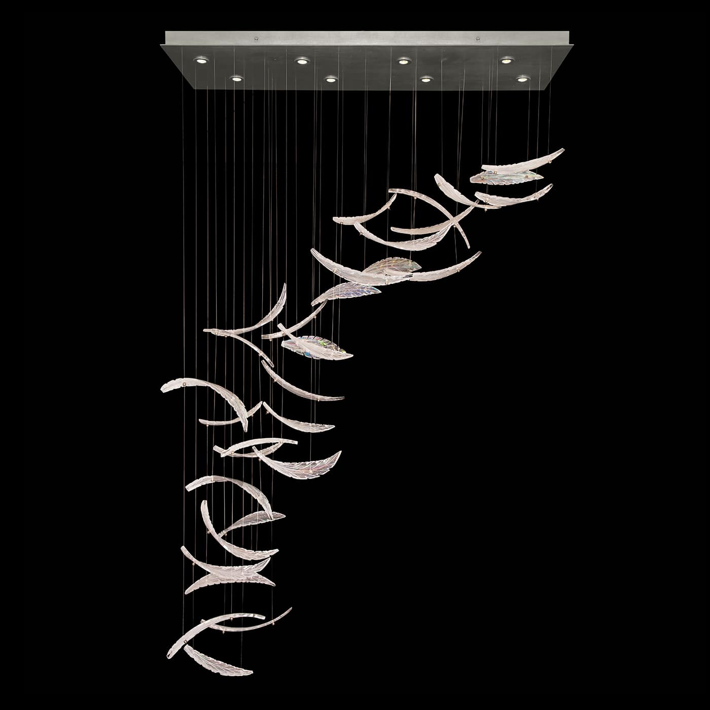 Elevate 8 Light 54" Wide LED Crystal Chandelier