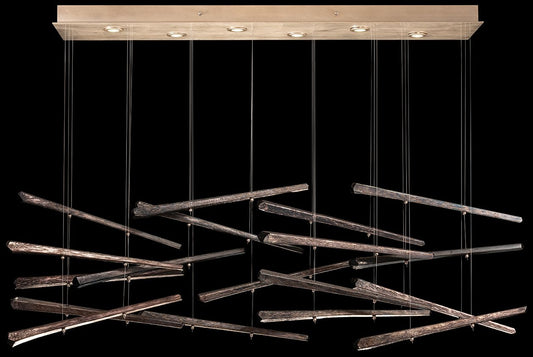 Elevate 8 Light 62" Wide LED Abstract Multi Light Pendant