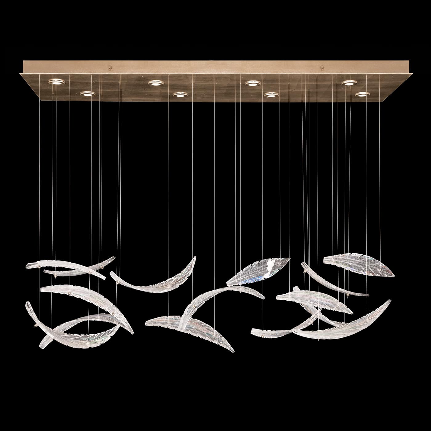 Elevate 8 Light 54" Wide LED Crystal Chandelier