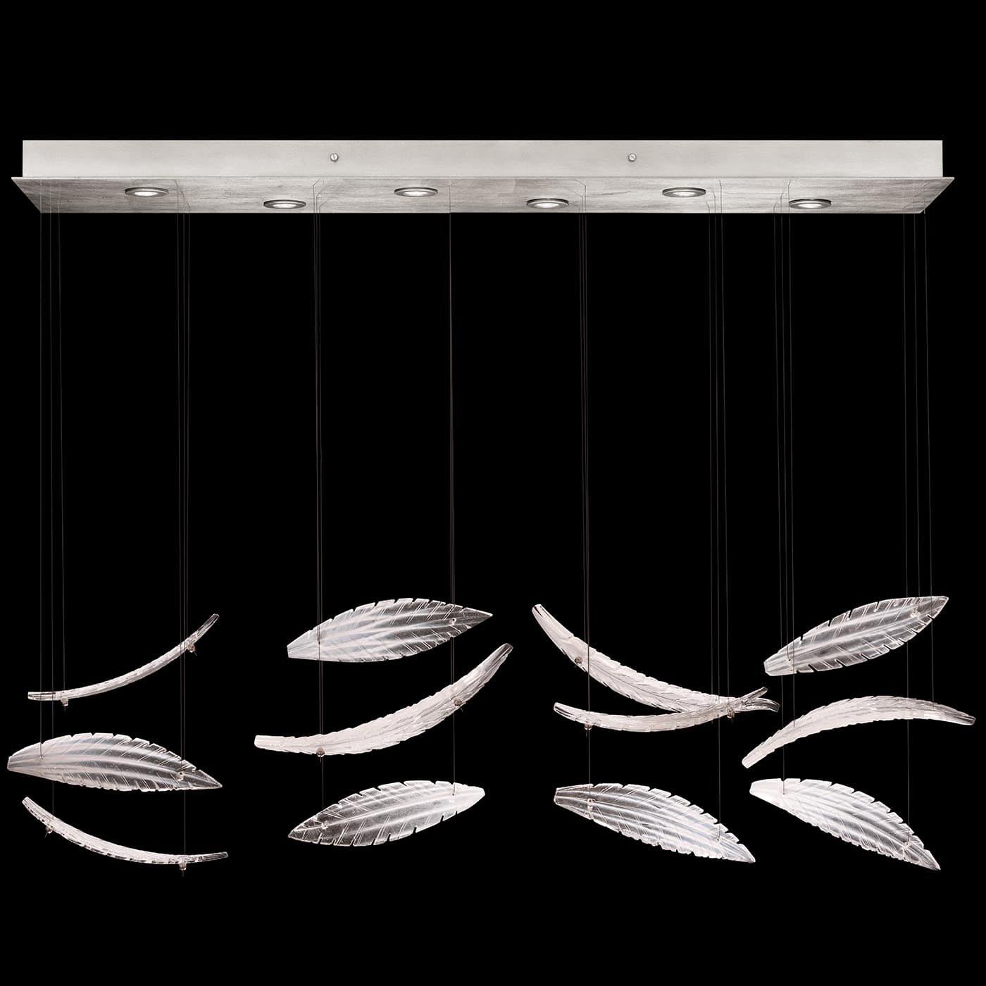 Elevate 6 Light 51" Wide LED Crystal Chandelier