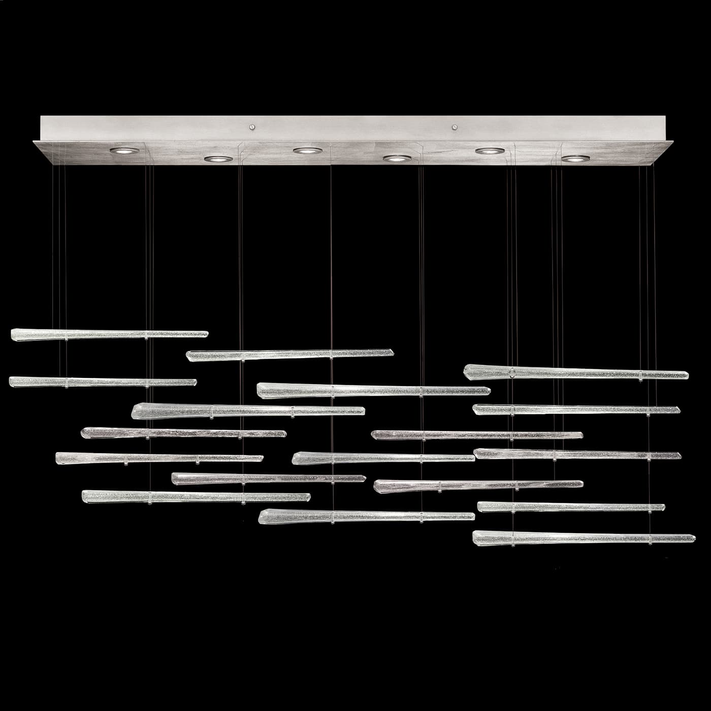 Elevate 6 Light 59" Wide LED Crystal Chandelier