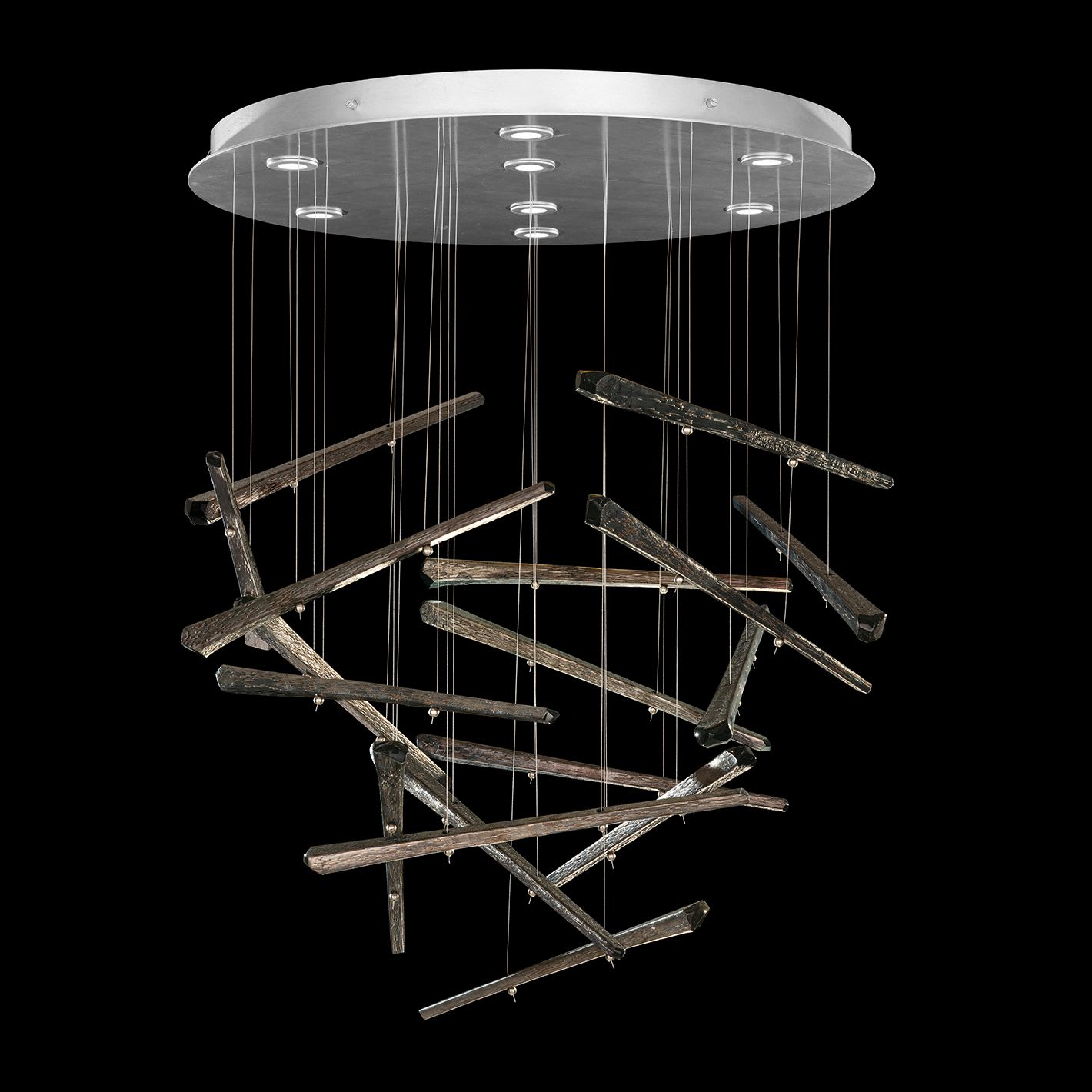 Elevate 8 Light 34" Wide LED Abstract Multi Light Pendant