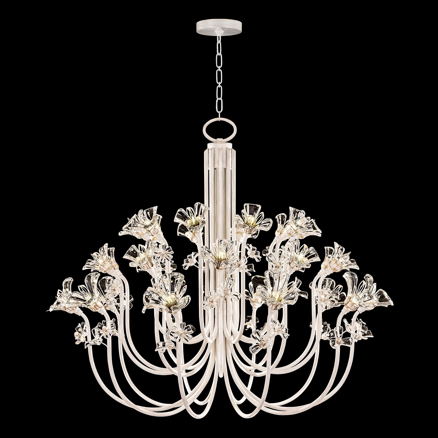 Azu 30 Light 57" Wide Crystal Abstract Chandelier
