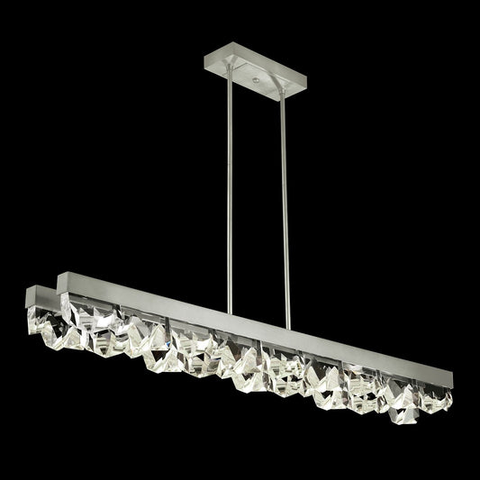Strata 55" Wide LED Crystal Linear Pendant