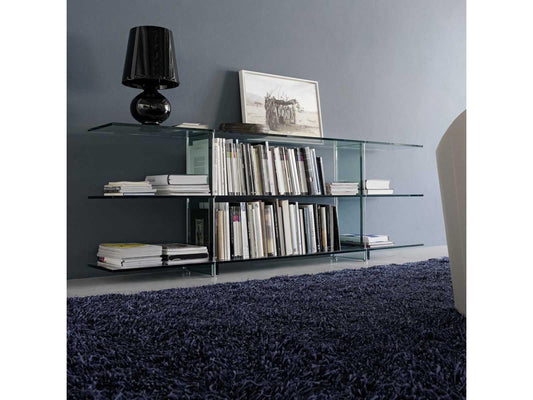 Teso Rectangular Float Glass Console Table by Renzo Piano
