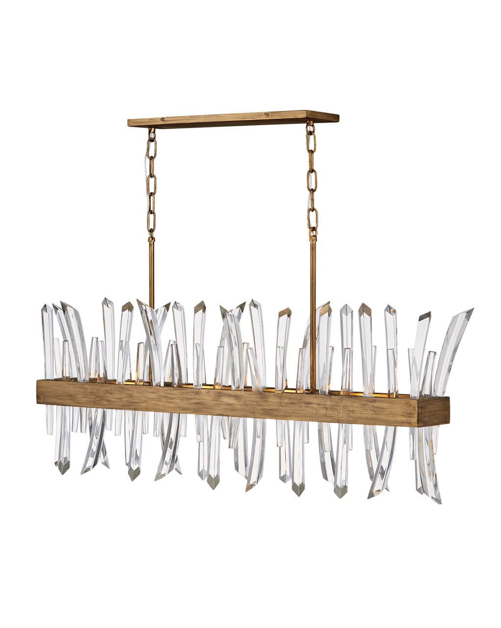 Revel 4 Light 42" Wide Crystal Linear Chandelier