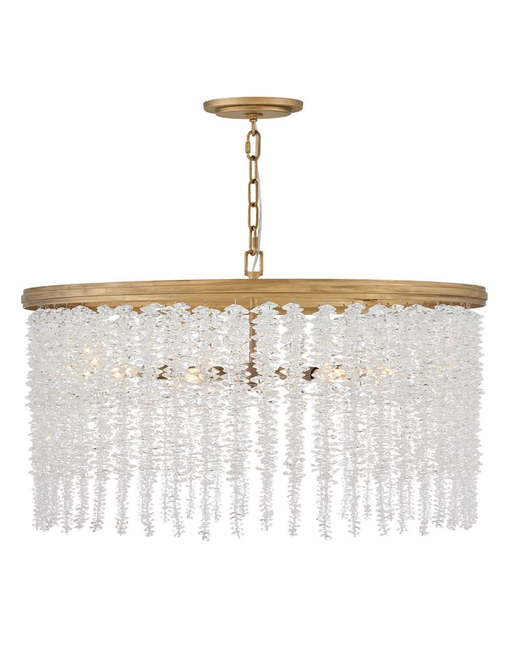 Rubina 6 Light 30" Wide Crystal Waterfall Chandelier