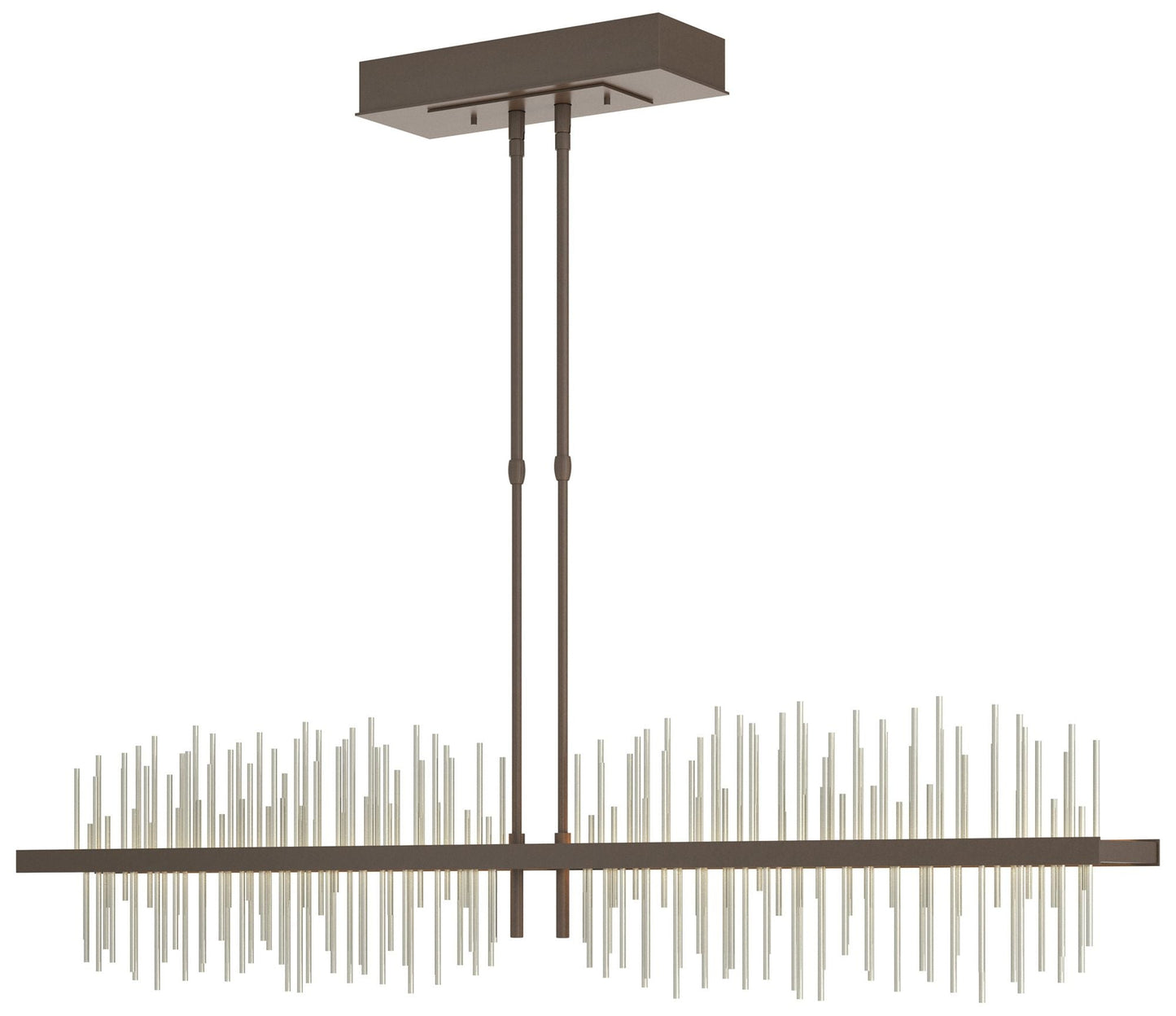 Gossamer 51.9" Bronze & Sterling Long LED Pendant