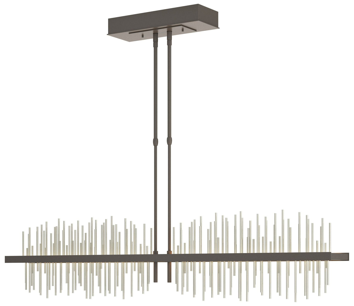 Gossamer 51.9" Dark Smoke & Sterling Short LED Pendant