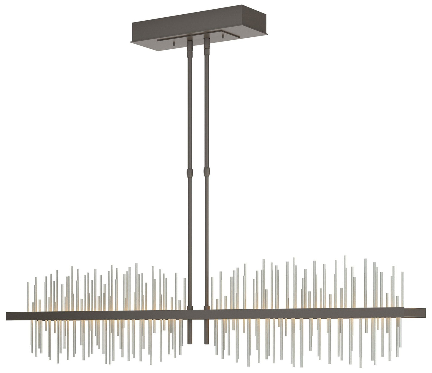 Gossamer 51.9" Dark Smoke & Vintage Platinum Short LED Pendant