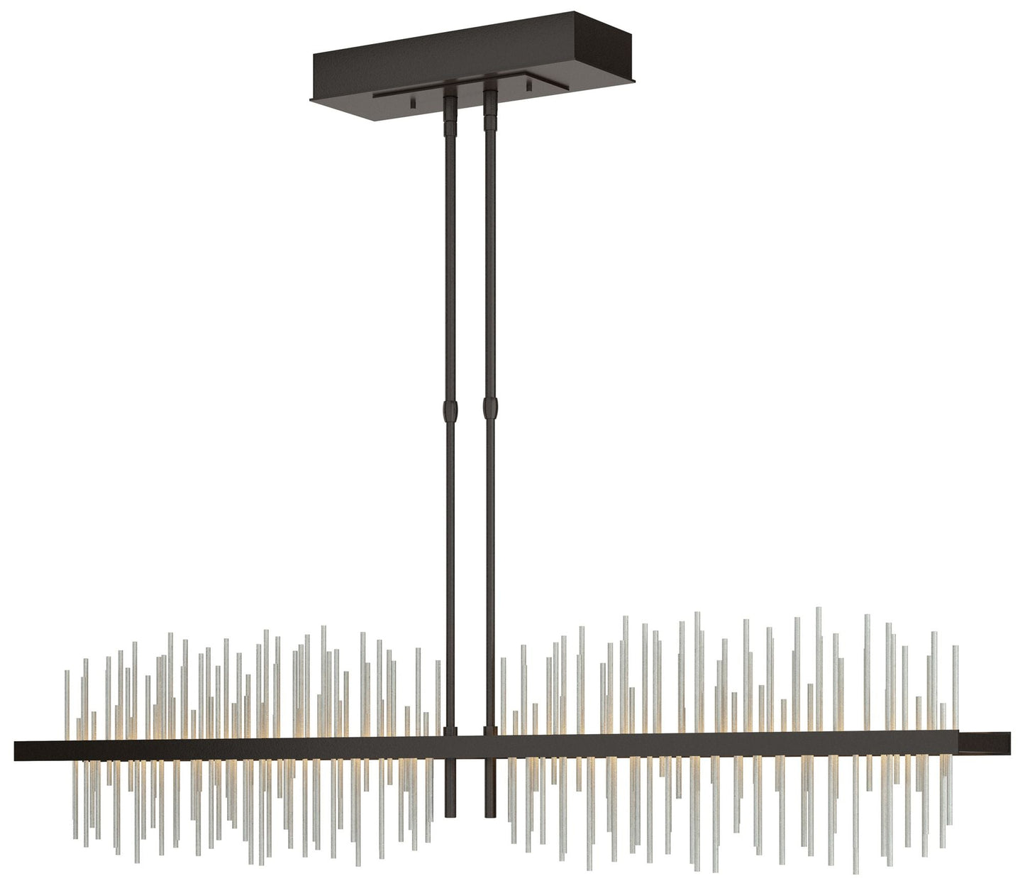 Gossamer 51.9" Wide Large Oil Rubbed Bronze And Platinum LED Pendant