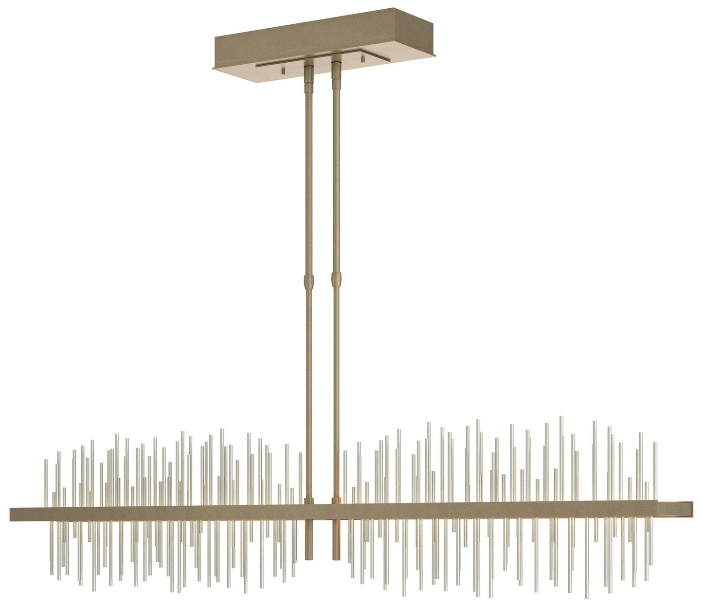 Gossamer 51.9" Wide Large Soft Gold And Sterlings LED Pendant