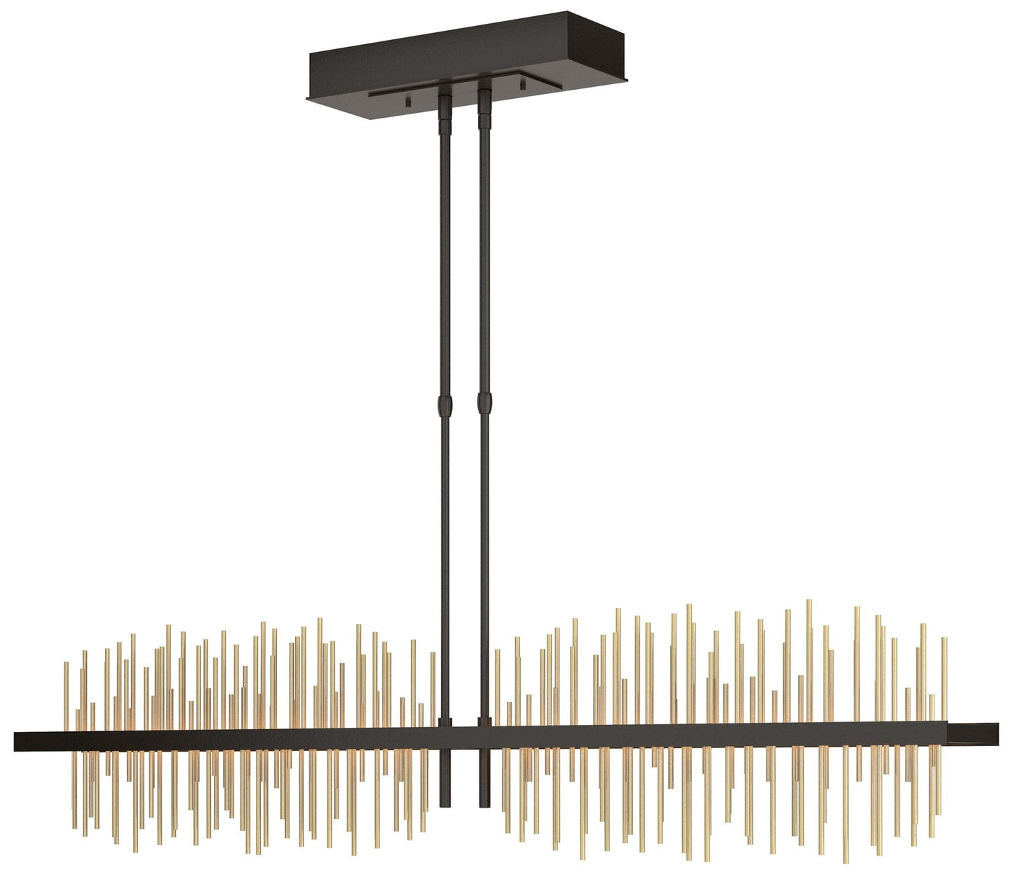 Gossamer 51.9"W Large Oil Rubbed Bronze And Modern Brass LED Pendant