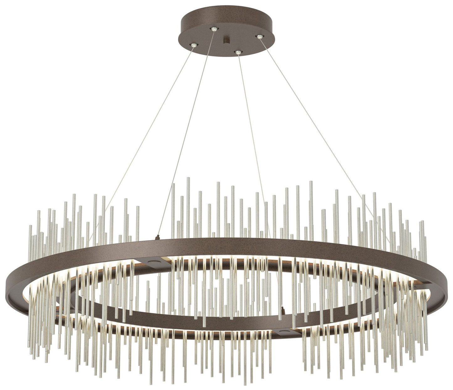 Gossamer Circular LED Pendant - Bronze - Sterling