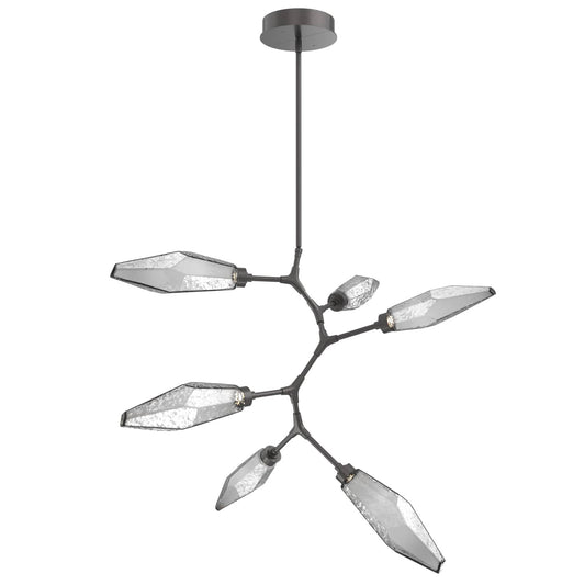 Rock Crystal 39" Wide LED Abstract Chandelier