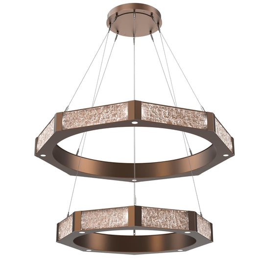 Glacier 40 Light 48" Wide LED Ring Chandelier