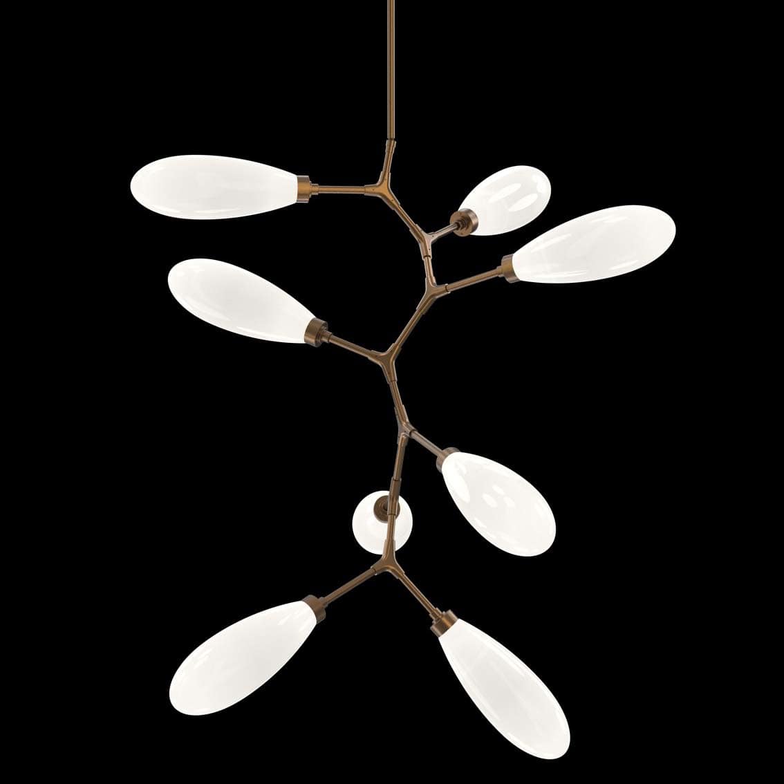 Fiori 8 Light 35" Wide LED Abstract Chandelier - 3000K