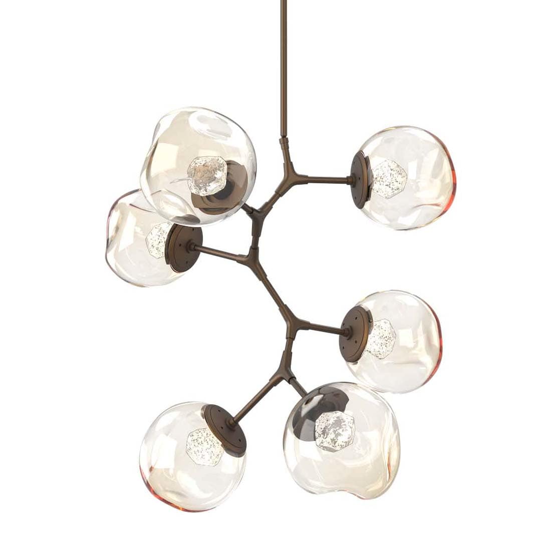 Nebula 6 Light 34" Wide LED Abstract Chandelier - 3000K