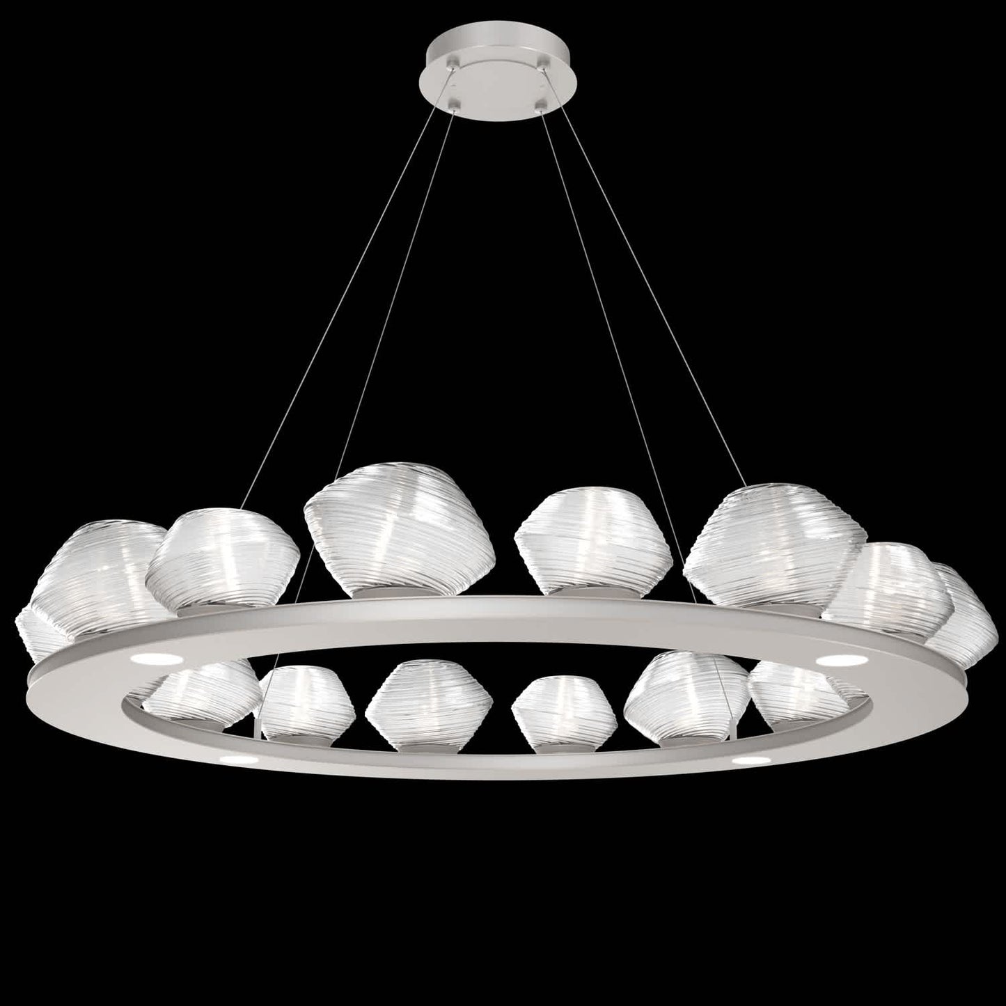 Mesa 20 Light 49" Wide LED Ring Chandelier - 3000K