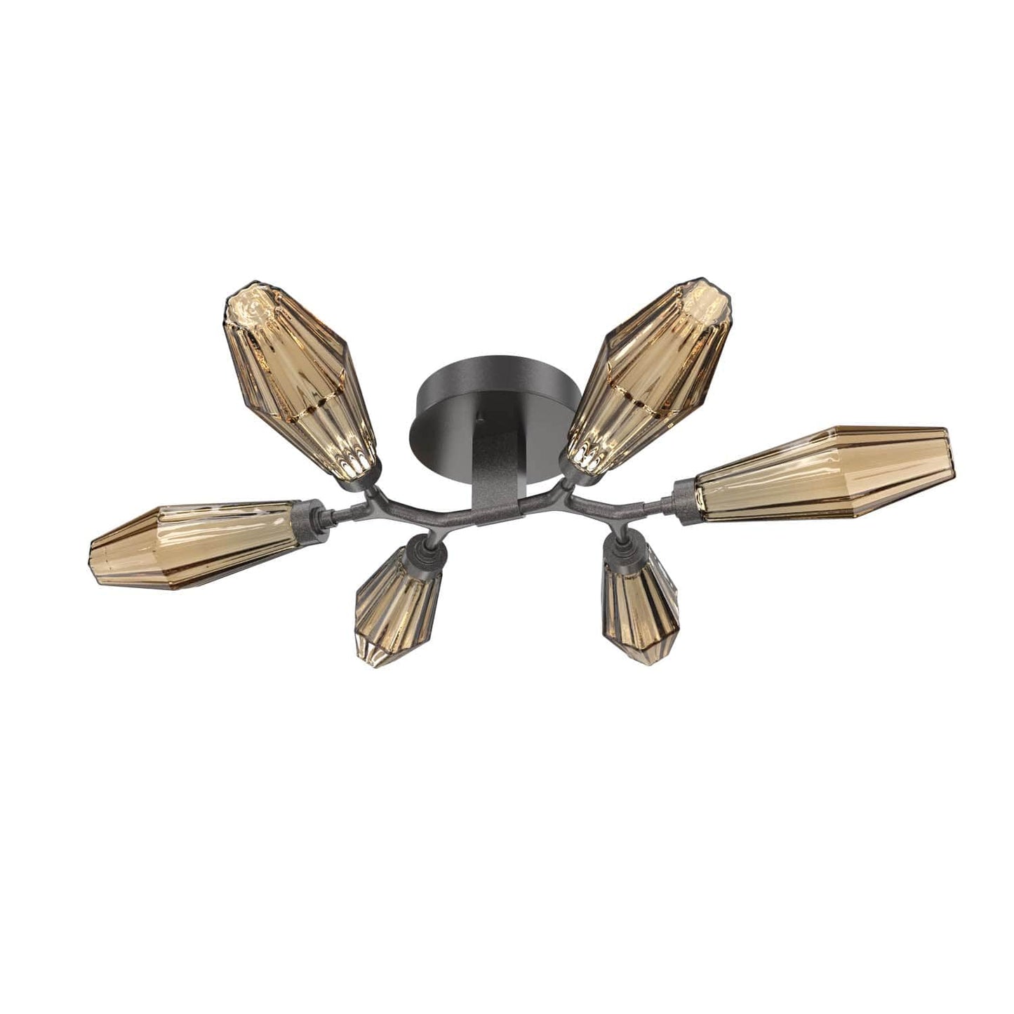 Aalto 6 Light 35" Wide LED Semi-Flush Ceiling Fixture - 2700K