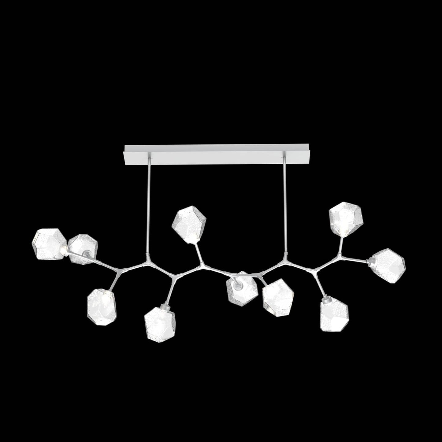 Gem 10 Light 64" Wide LED Abstract Chandelier - 2700K