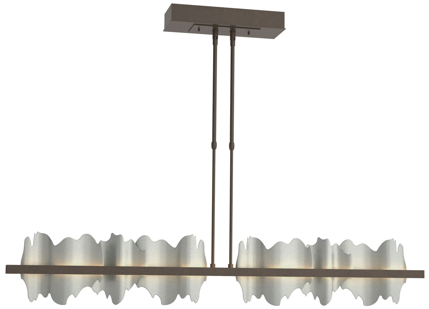 Hildene 51.9" Bronze & Vintage Platinum Long LED Pendant
