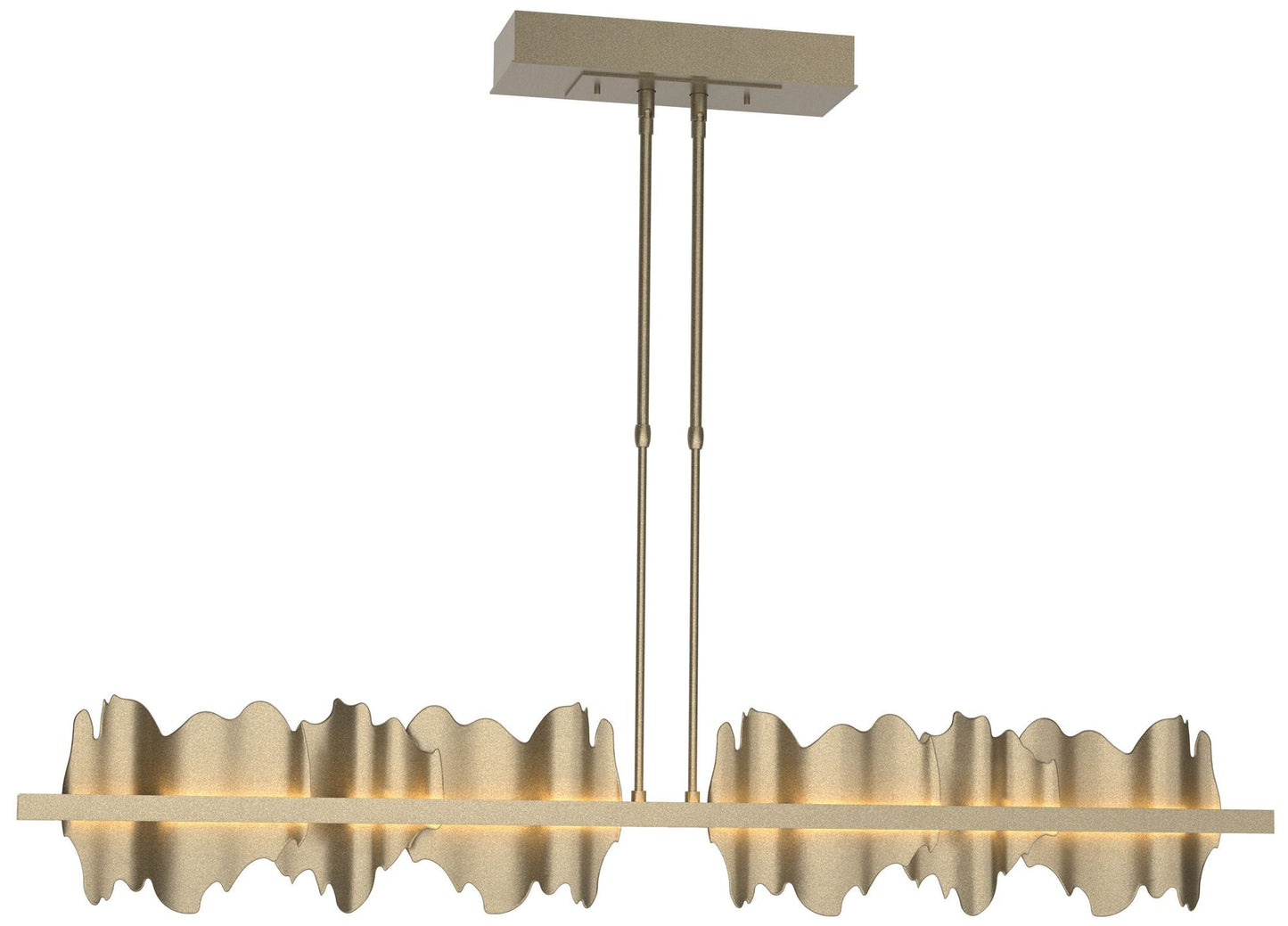 Hildene 51.9" Soft Gold & Soft Gold Short LED Pendant