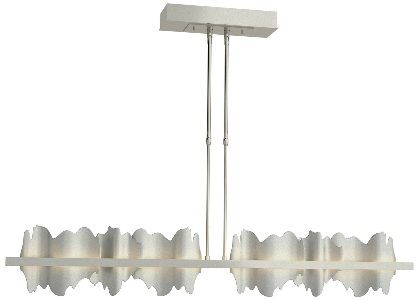 Hildene 51.9" Sterling & Vintage Platinum Long LED Pendant