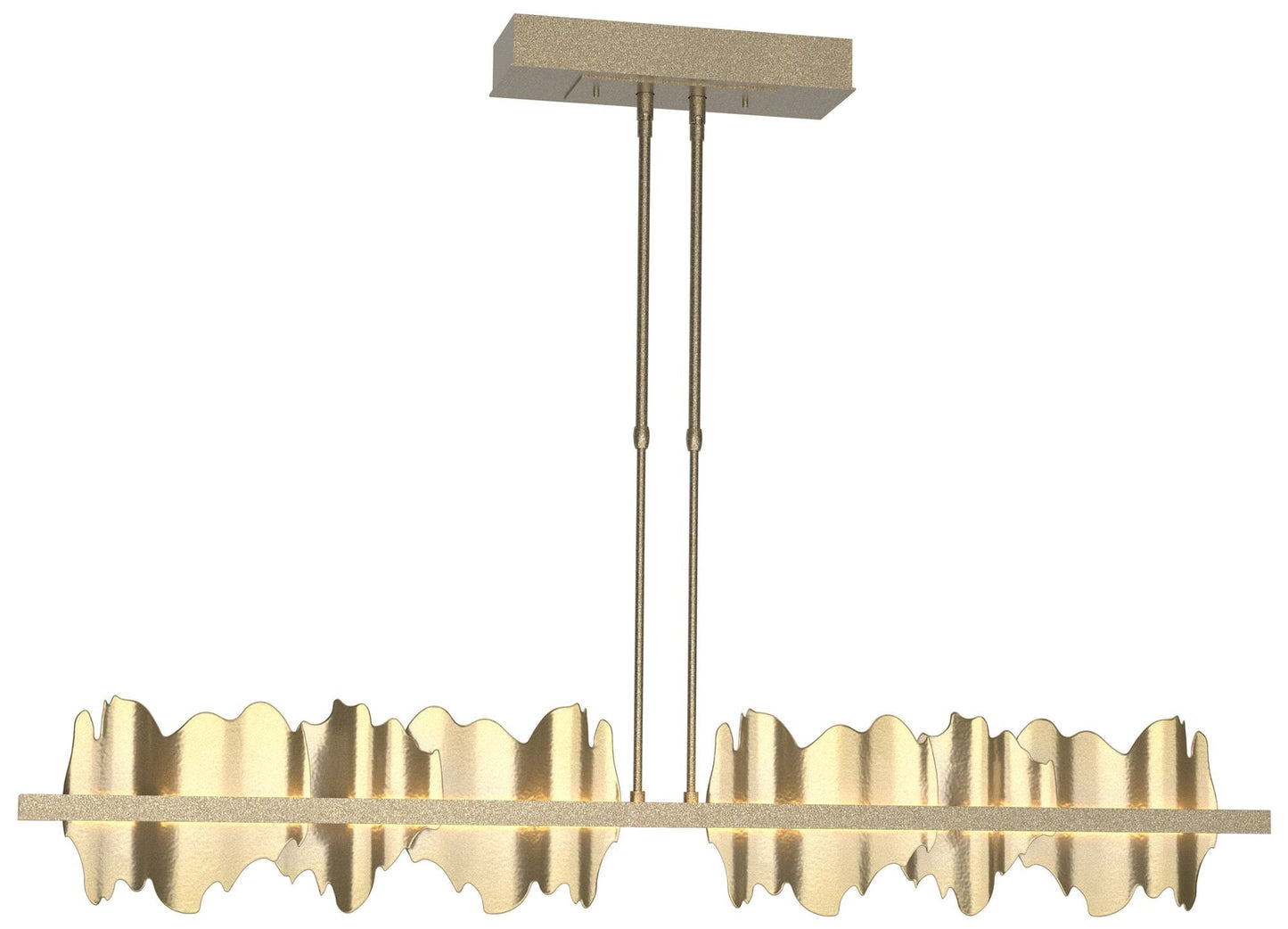 Hildene 51.9" Wide Large Soft Gold And Modern Brass LED Pendant
