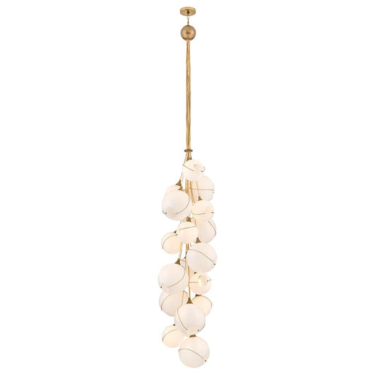 Skye 18 Light 39" Wide Multi Light Pendant with Glass Shades