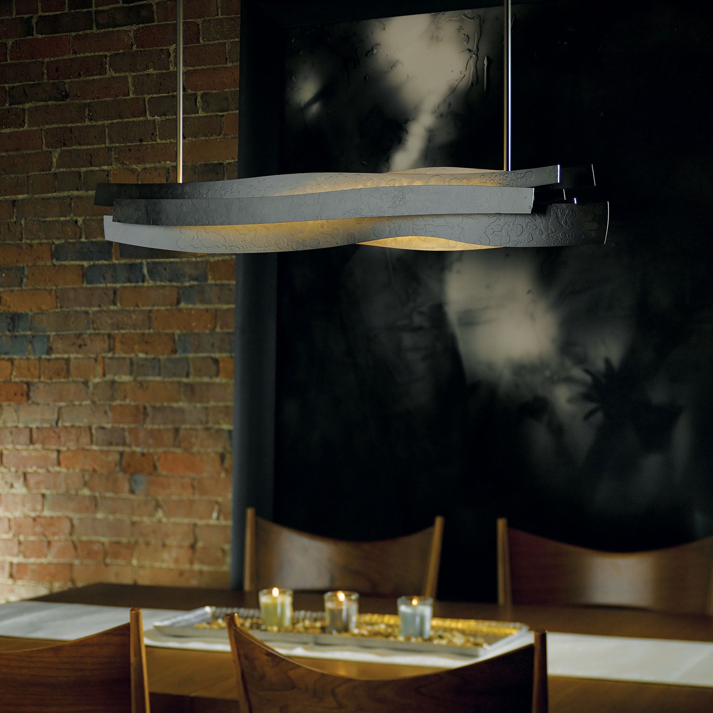Landscape 37" Wide LED Linear Short Orientation Chandelier