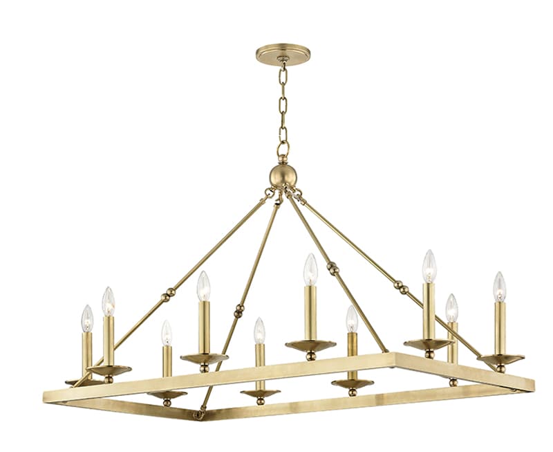 Allendale 10 Light 45" Wide Taper Candle Chandelier