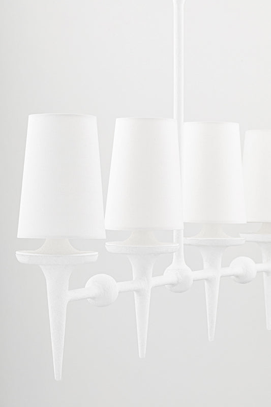 Torch 6 Light 58" Wide Linear Chandelier